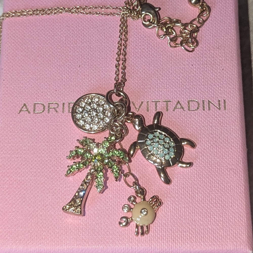 Adrienne Vittadini 36" Tropical Charm Necklace -🌴🦀🌊🐚